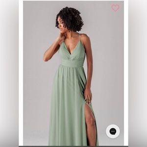 Kennedy blue sea glass bridesmaid dress Ryan